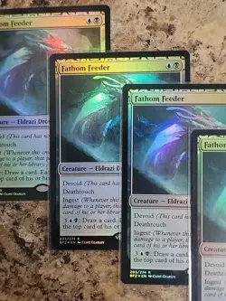 4x Fathom Feeder FOIL Battle for Zendikar NM Rare MAGIC GATHERING CARD Playset - Image 4
