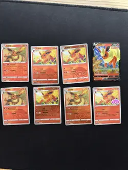 Pokemon Chinese Gem Pack Vol 2 CBB2c 04 01/14 - 04 14/14 Flareon Bundle 8 Cards - Image 1