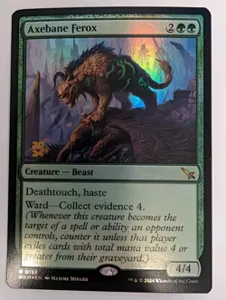 Axebane Ferox Prerelease Cards Foil - MTG RARE - Image 1