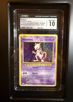 Mewtwo Pokemon 2023 Trading Card Game Classic - 014/034 Holo CGC GEM MINT 10 - Image 1