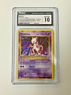 Mewtwo Pokemon 2023 Trading Card Game Classic - 014/034 Holo CGC GEM MINT 10 - Image 2