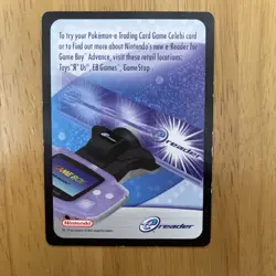 Get in Your Zone! Pokemon 4Ever 2002 Pokemon Insert Card Gameboy Advance eReader - Image 2