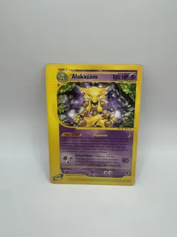 2002 Pokemon E-Card - Expedition Alakazam Stage 2/Rare #33 NM - Image 1