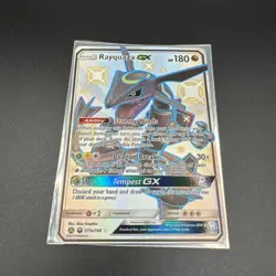 Pokemon Rayquaza GX 177a/168 Holo Card Mint Textured Full Art - Image 1