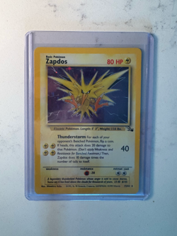 Zapdos 15/62 Holo Unlimited Lightly Played Fossil Set Pokemon Card TCG - Image 1