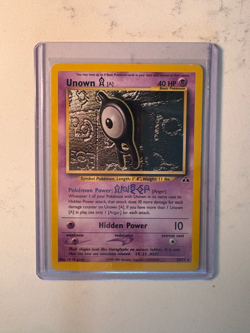 Unown [A] 33/75 Normal Unlimited Lightly Played Neo Discovery Pokemon Card TCG - Image 1