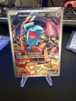 Team Rocket's Wobbuffet 203 Sv: Scarlet & Violet Promo Cards Holo - Image 1