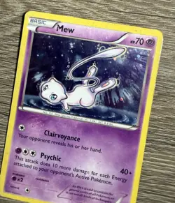 Mew XY192 - Black Star Promo Mythical Collection Holo Pokemon Card - Image 4