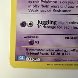 Mr. Mime Classic Collection Trading Card Game Classic 013/034 NM - Image 4