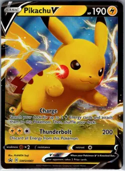 Pikachu V SWSH061 SWSH: Sword & Shield Promo Cards - Pokemon Card - NM - Image 1
