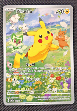 PIKACHU SVP 088 Scarlet & Violet Full Art Promo Pokemon Card Black Star Promo NM - Image 1