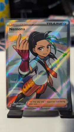 Nemona Trainer Card Double Rare 229/91 Paldean Fates Pokemon TCG NM - Image 1