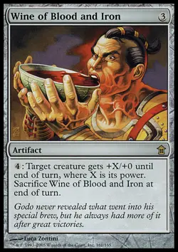 Magic the Gathering MTG Wine of Blood and Iron (161) Saviors of Kamigawa MP - Image 1
