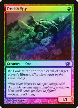 Orcish Spy FOIL 8th Edition HEAVILY PLD Red Common MAGIC GATHERING CARD ABUGames - Image 1