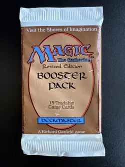 Magic the Gathering 1994 Sealed MTG Booster Pack (Revised 3rd Edition) 15 Cards - Image 1