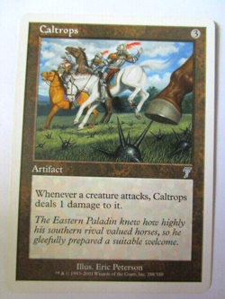 MTG Caltrops 7th Edition Seventh Uncommon Light Play!! - Image 1