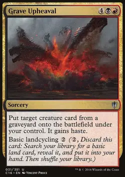 Magic the Gathering MTG Grave Upheaval (31) Commander 2016 LP - Image 1