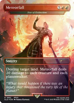 [Pre-order] Meteorfall (Foil) MTG Final Fantasy Secret Lair Game Over - Image 1