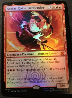 Avatar Roku, Firebender - Foil - TLE - MTG - EN - NM - 0112 - Image 1