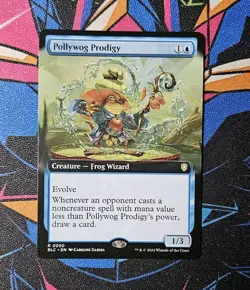 Pollywog Prodigy NM Extended Art MTG Bloomburrow Commander BLC Unplayed Magic - Image 1
