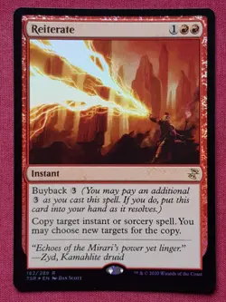 Magic The Gathering TIME SPIRAL REMASTERED TSR FOIL REITERATE red card MTG - Image 1