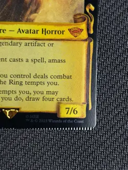 Sauron, the Dark Lord (Showcase Scrolls) - [Foil] Crimped and double foil stamps - Image 2