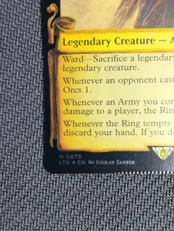 Sauron, the Dark Lord (Showcase Scrolls) - [Foil] Crimped and double foil stamps - Image 3