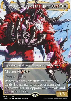 MTG Snapdax, Apex of the Hunt (306/403) Ikoria Lair of Behemoths NM - Image 1
