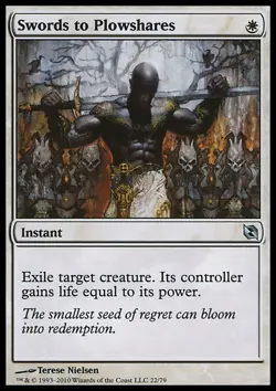 MTG Magic the Gathering Swords to Plowshares (22/80) DD Elspeth vs. Tezzeret LP - Image 1