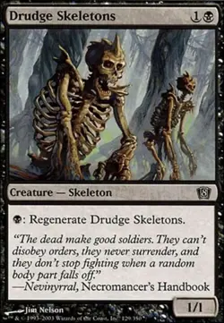 MTG 8th Edition - Drudge Skeletons *FOIL* NM, Black Border - Image 1