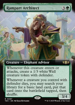 MTG Rampart Architect (87/478) Tarkir Dragonstorm Commander NM - Image 1