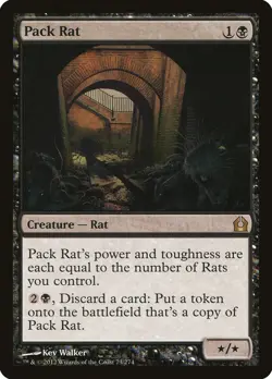 MTG Magic the Gathering Pack Rat (73/286) Return to Ravnica NM - Image 1