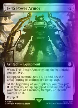 MTG Magic the Gathering T-45 Power Armor (965/1190) Fallout LP FOIL- SURGE - Image 1