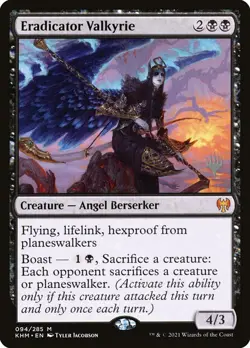 MTG Magic the Gathering Eradicator Valkyrie (94p/169) Kaldheim Promos LP - Image 1