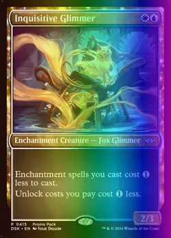 MTG Inquisitive Glimmer (415/501) Duskmourn House of Horror NM FOIL - Image 1