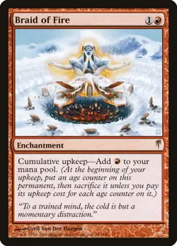 MTG Magic the Gathering Braid of Fire (78/155) Coldsnap MP - Image 1