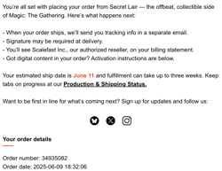 [Pre-order] Absorb into Time (Non-foil) MTG Final Fantasy Secret Lair Game Over - Image 2