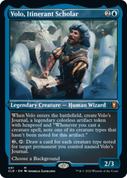 x1 Volo, Itinerant Scholar - Foil Etched M MTG Commander Legends: Battle for Bal - Image 1