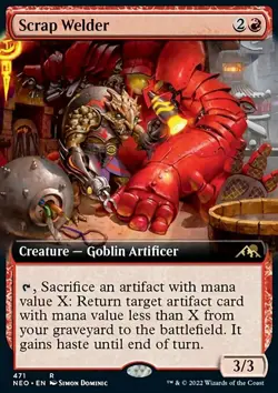 Magic the Gathering MTG Scrap Welder (471) Kamigawa Neon Dynasty NM - Image 1