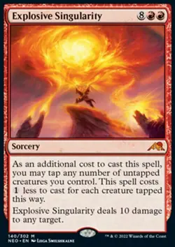 Magic the Gathering MTG Explosive Singularity (140) Kamigawa Neon Dynasty NM - Image 1