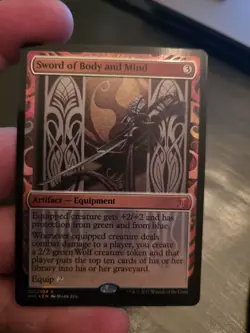 MTG Magic Sword Of Body And Mind Kaladesh Erfindungen Foil 050/054 S Mps En 2017 - Image 1