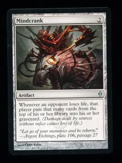 * * 1x Mindcrank x1 * * New Phyrexia MTG NM Near Mint - Image 1