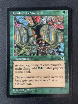 MTG Tempest #223 Eladamri's Vineyard Enchantment MP - Image 1