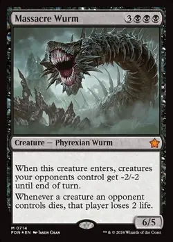 Massacre Wurm | MTG | FDN | NM |FOIL | #714 - Image 1