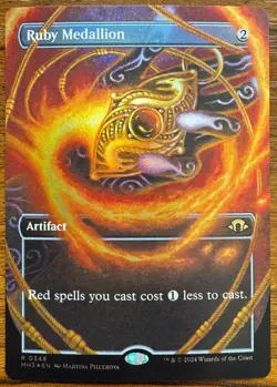 Ruby Medallion #348 · Modern Horizons 3 · Borderless · Foil - Image 1