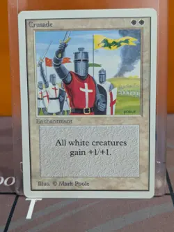 MTG Magic UNLIMITED Crusade - NM Front MP Back Mark Poole - Image 1