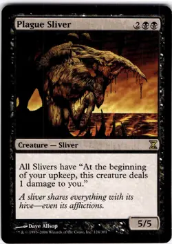 MTG Plague Sliver Time Spiral Rare #124 - Image 1