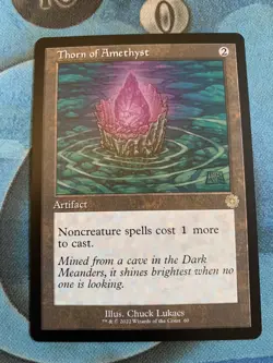 Thorn of Amethyst, Brothers' War, retro, NM, card in hand - Image 2