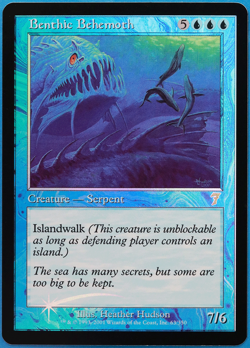 Benthic Behemoth FOIL 7th Edition NM Blue Rare MAGIC CARD (ID# 507307) ABUGames - Image 1