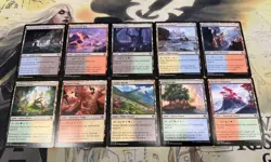 MTG Dual Land - DOMINARIA UNITED / DMU - Set of ALL 10 Typed Fetchable Lands - Image 1
